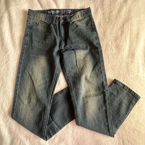 Vintage Genes Men's Slim Fit Straight Jeans Lived In Denim 1891 28x30